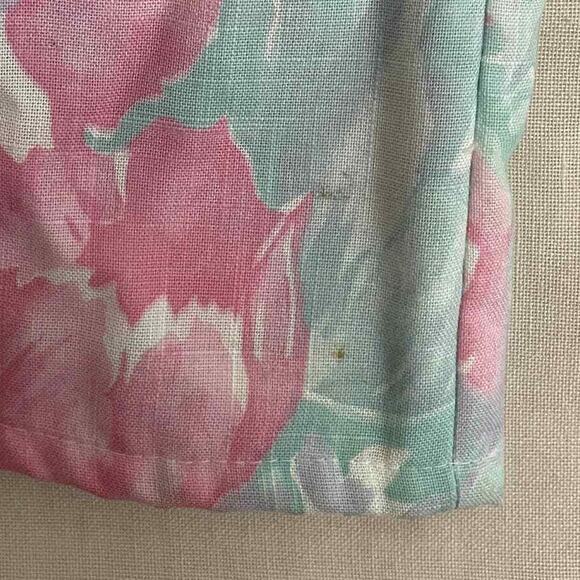 Vintage Blazer Womens Size Small Floral Pink Blue Pastel Spring Boyfriend 90s - Picture 7 of 13